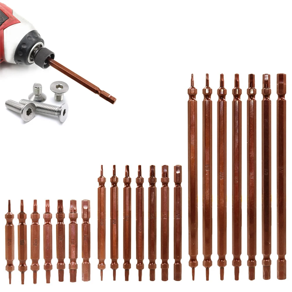 7Pcs 1/4'' Double Head Screwdriver Bit Magnetic Hex Head 65/100/150mm Screwdriver Set For Hand Electric Screwdriver Air Drill
7Pcs 1/4'' Double Head Screwdriver Bit Magnetic Hex Head 65/100/150mm Screwdriver Set For Hand Electric Screwdriver Air Drill