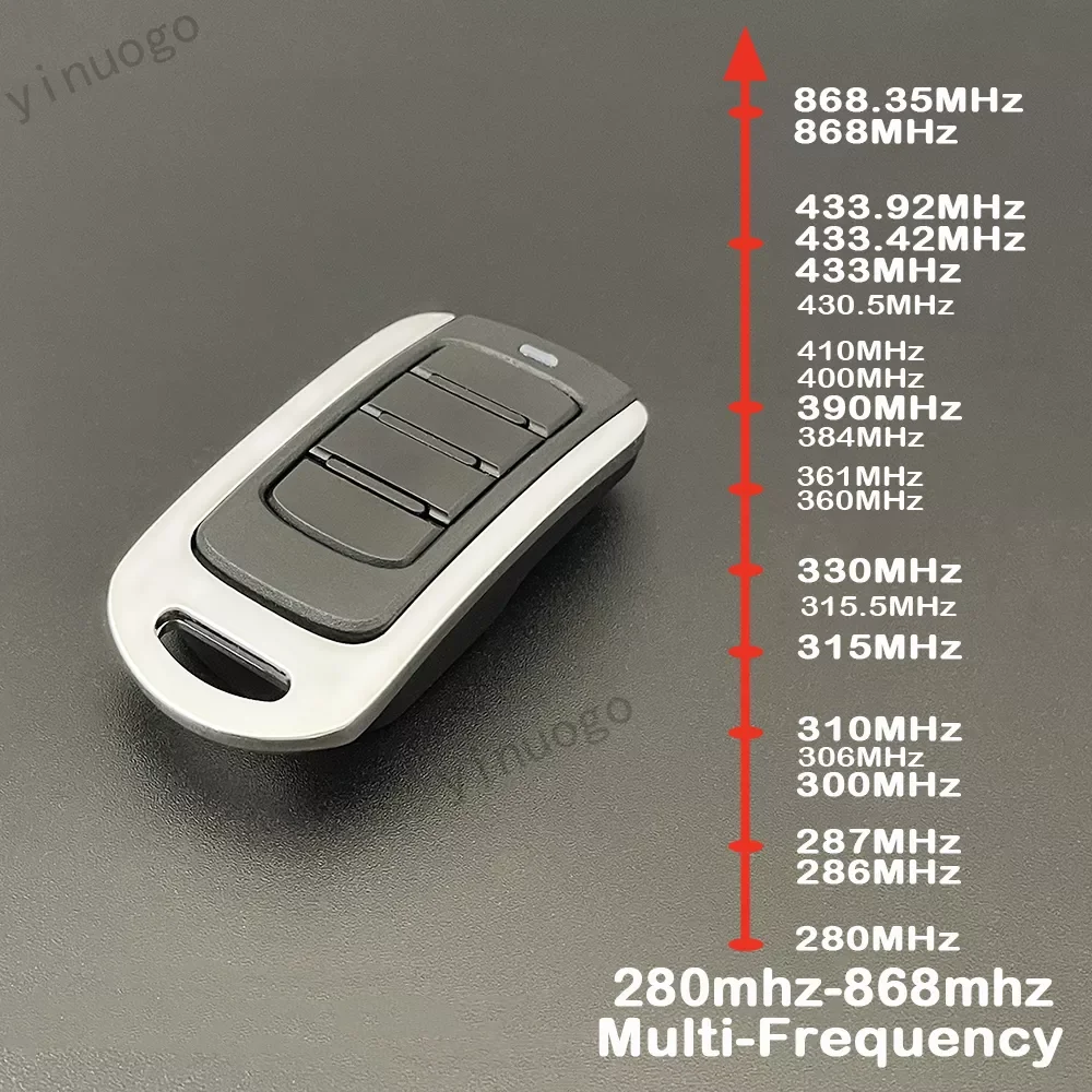 Garage Door Remote Control Duplicator 287MHz-868MHz Multi-Frequency Code Grabber Clone Gate Remote Control Garage Door Opener
Garage Door Remote Control Duplicator 287MHz-868MHz Multi-Frequency Code Grabber Clone Gate Remote Control Garage Door Opener