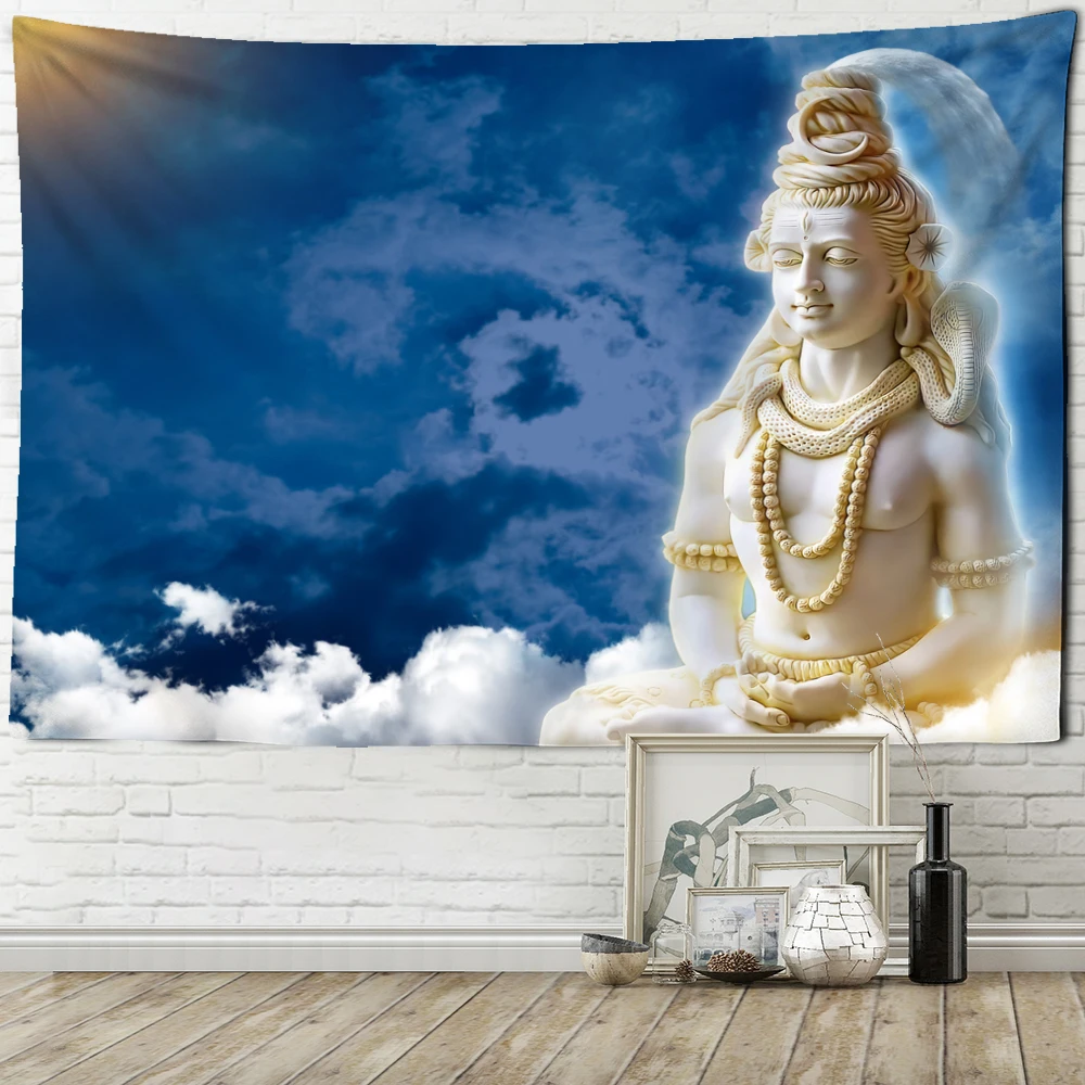 

Meditation Indian Buddha Tapestry Wall Hanging Buddhist Psychedelic Witchcraft Bohemian Hippie Bedroom Home Decor