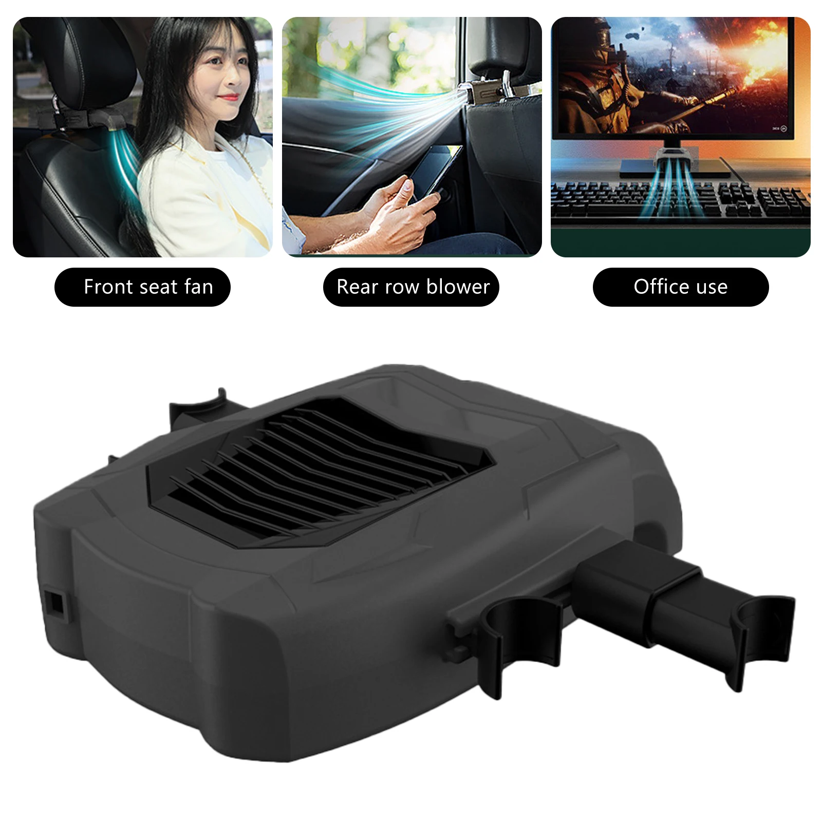 3 Speeds Car Rear Seat Cooling Fan Summer Strong Wind Air Fan High Airflow for Car Headrest Electric Blower Cooler
3 Speeds Car Rear Seat Cooling Fan Summer Strong Wind Air Fan High Airflow for Car Headrest Electric Blower Cooler