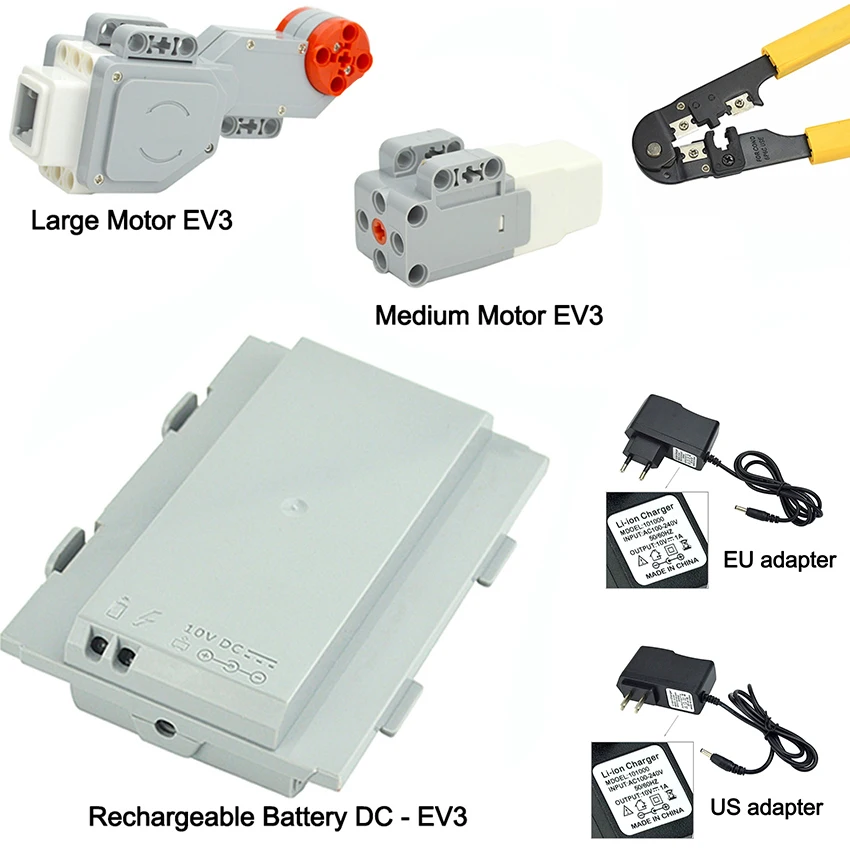 High-tech EV3 PF Rechargeable Battery DC Large Medium Motor Building Blocks Technical Robotics for 95656 95646 99455 95658 Kids
High-tech EV3 PF Rechargeable Battery DC Large Medium Motor Building Blocks Technical Robotics for 95656 95646 99455 95658 Kids