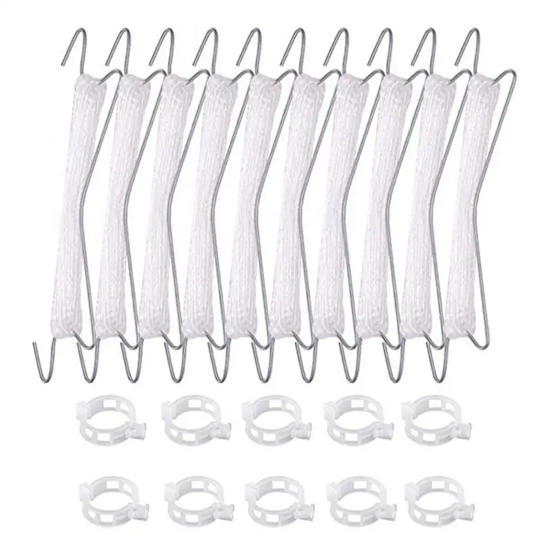 10pcs Vine Support Ear Rope For Tying Plants Vertical Tomato Roller Hook J Hook V Type Twine Garden Supplies Nylon Rope 
10pcs Vine Support Ear Rope For Tying Plants Vertical Tomato Roller Hook J Hook V Type Twine Garden Supplies Nylon Rope