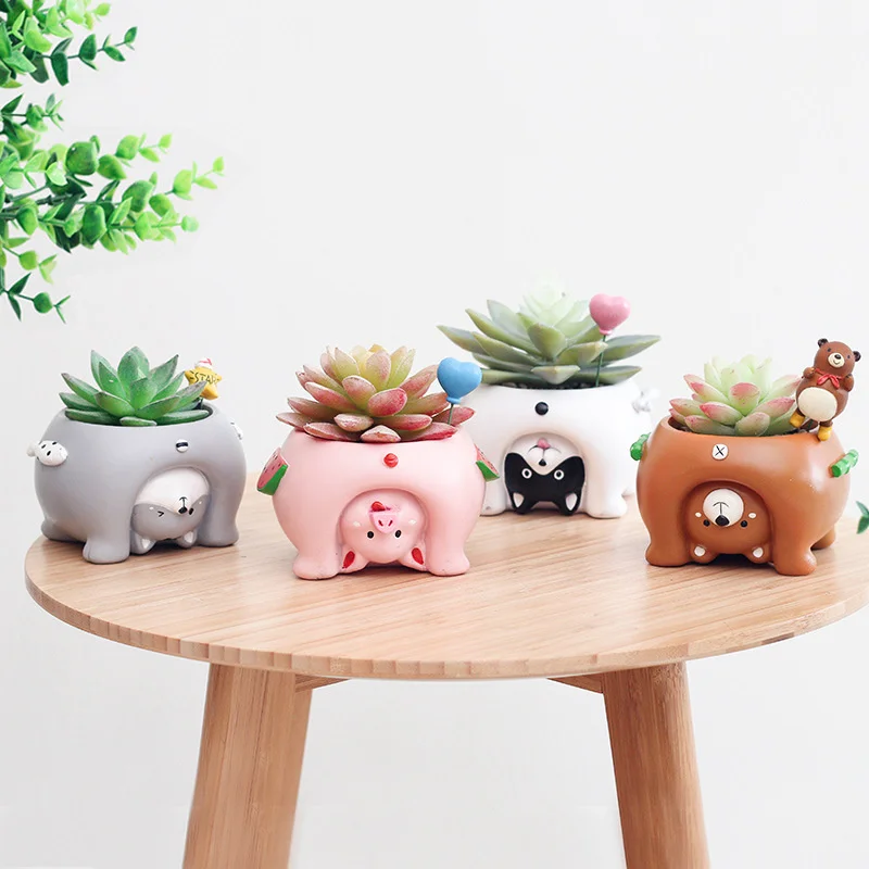 7cm Resin Inverted Animal Flower Pot Desktop Decor Creative Vase Figurines Decorative Flowerpot Garden Decor Outdoor
7cm Resin Inverted Animal Flower Pot Desktop Decor Creative Vase Figurines Decorative Flowerpot Garden Decor Outdoor