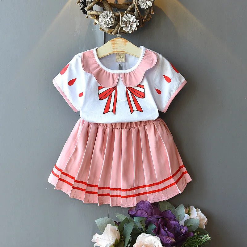 Summer Kids Clothes Letter Shirt&plaid Skirt with Bag Cute Little Girls Clothing Set Fashion Korean Toddler Girl Outfits
Summer Kids Clothes Letter Shirt&plaid Skirt with Bag Cute Little Girls Clothing Set Fashion Korean Toddler Girl Outfits