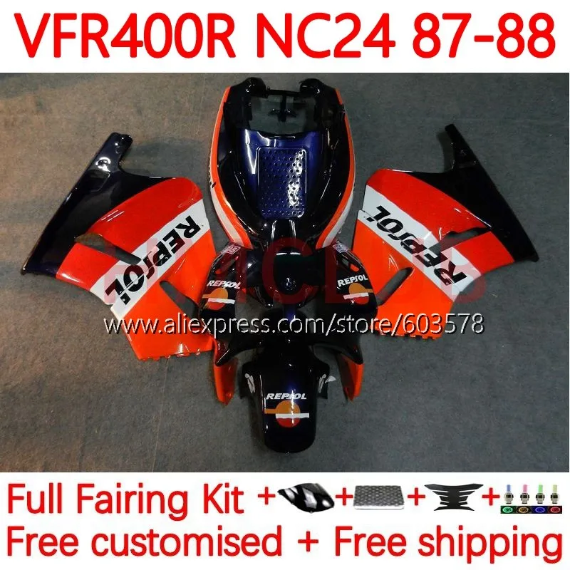 Корпус для HONDA VFR400 R V4 VFR400RR RVF400R VFR400R 1987 1988 RVF VFR 400 R RR 400R CC NC24 87 88 обтекатель 132No.19 blue respol
Корпус для HONDA VFR400 R V4 VFR400RR RVF400R VFR400R 1987 1988 RVF VFR 400 R RR 400R CC NC24 87 88 обтекатель 132No.19 blue respol