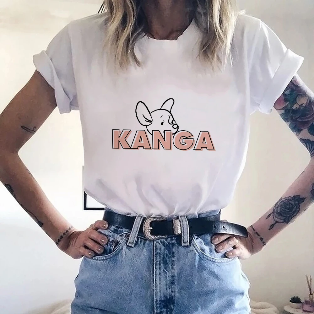 

Горячая Распродажа, белые женские футболки с принтом Disney Kanga, популярные удобные футболки размеров S-XXL с круглым вырезом, милые женские футболки Y2K, дешевая футболка высокого качества