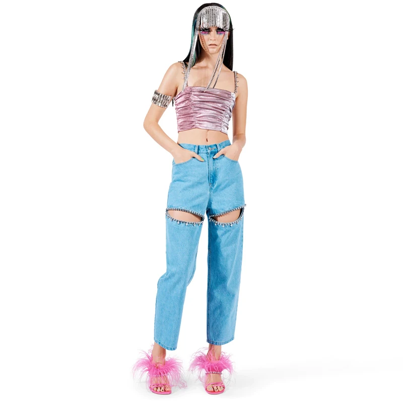 Spring and summernew women's high-waistednine-point jeans y2k fashion high street diamond-studdedhollowed out straight leg pants
Spring and summernew women's high-waistednine-point jeans y2k fashion high street diamond-studdedhollowed out straight leg pants