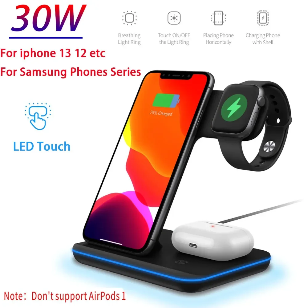 Беспроводное зарядное устройство Qi для iPhone 13 12 11 XS XR X 8 3 в 1, док-станция для быстрой зарядки для Apple Watch 7 6 SE Airpods Pro
Беспроводное зарядное устройство Qi для iPhone 13 12 11 XS XR X 8 3 в 1, док-станция для быстрой зарядки для Apple Watch 7 6 SE Airpods Pro