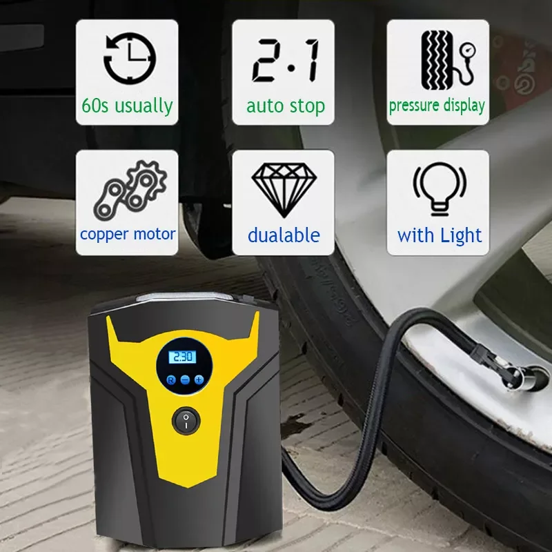 Tyre Inflator Compressor For Car Air Dc 12v Tire Inflator 150 Psi Mini Portable Infladors Digital Led Light
Tyre Inflator Compressor For Car Air Dc 12v Tire Inflator 150 Psi Mini Portable Infladors Digital Led Light