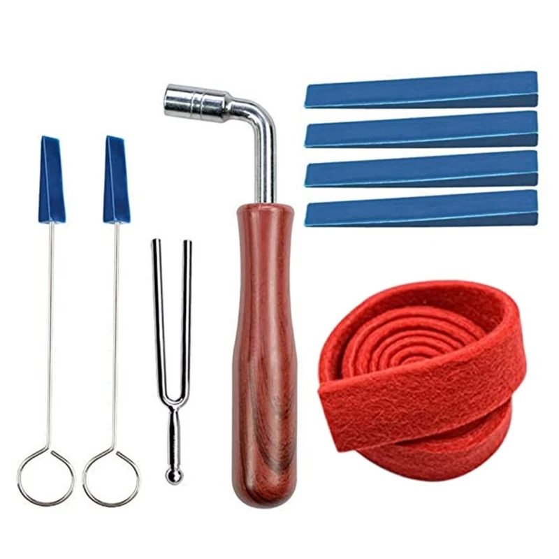 Piano Tuning Kit Keyboard Tuner Wrench Hammer with Ergonomic Handle Rubber Mutes Assortment Set Piano Tuning Lever Tools
Piano Tuning Kit Keyboard Tuner Wrench Hammer with Ergonomic Handle Rubber Mutes Assortment Set Piano Tuning Lever Tools