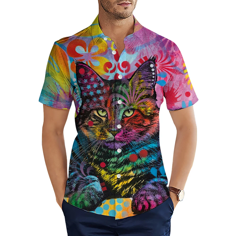 CLOOCL Hawaii Shirts Funny Animals Cat Color Oil Painting Art 3D Graphic Casual Shirts Summer Short Sleeve Tops Camisas S-5XL
CLOOCL Hawaii Shirts Funny Animals Cat Color Oil Painting Art 3D Graphic Casual Shirts Summer Short Sleeve Tops Camisas S-5XL