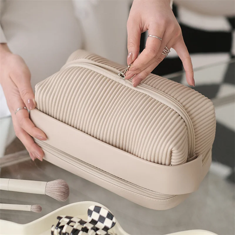 WomenToiletry Bag Multi-function Beauty Bag Double Layer Cosmetic Bag Fashion Makeup Tool Pouches For Vacation
WomenToiletry Bag Multi-function Beauty Bag Double Layer Cosmetic Bag Fashion Makeup Tool Pouches For Vacation