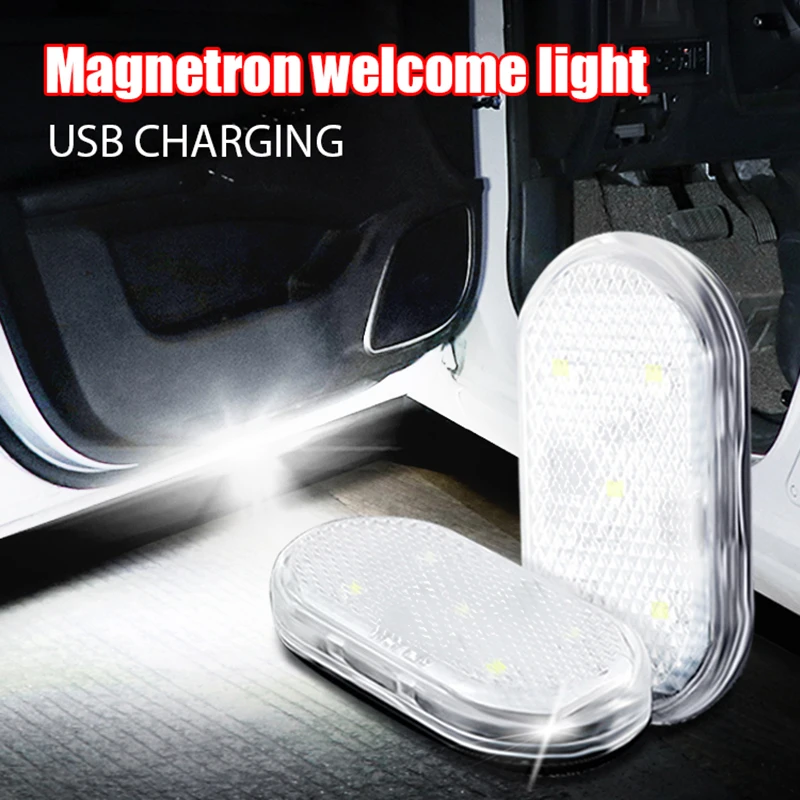 1pc Magnetic Control Car Led Welcome Light USB Charging Auto Open Door Safe Anti-collision Signal Lamp Touch Control Night Light
1pc Magnetic Control Car Led Welcome Light USB Charging Auto Open Door Safe Anti-collision Signal Lamp Touch Control Night Light
