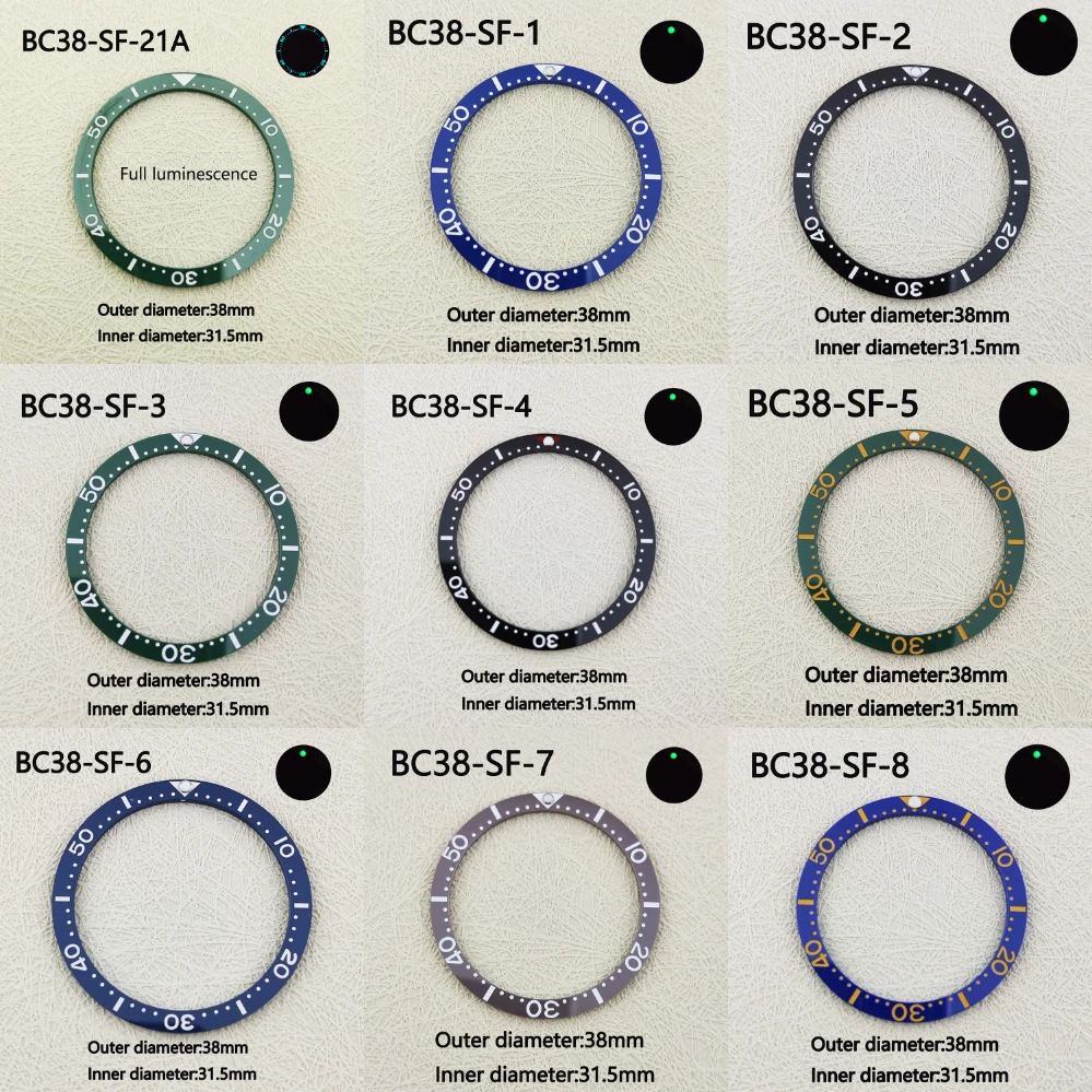 38mm*31.5mm Ceramic Watch Bezel Bezel Insert for Skx007 Skx009 SUB SRPD Watch Case Nh35/nh36 Movement Watch Sloped bezel
38mm*31.5mm Ceramic Watch Bezel Bezel Insert for Skx007 Skx009 SUB SRPD Watch Case Nh35/nh36 Movement Watch Sloped bezel