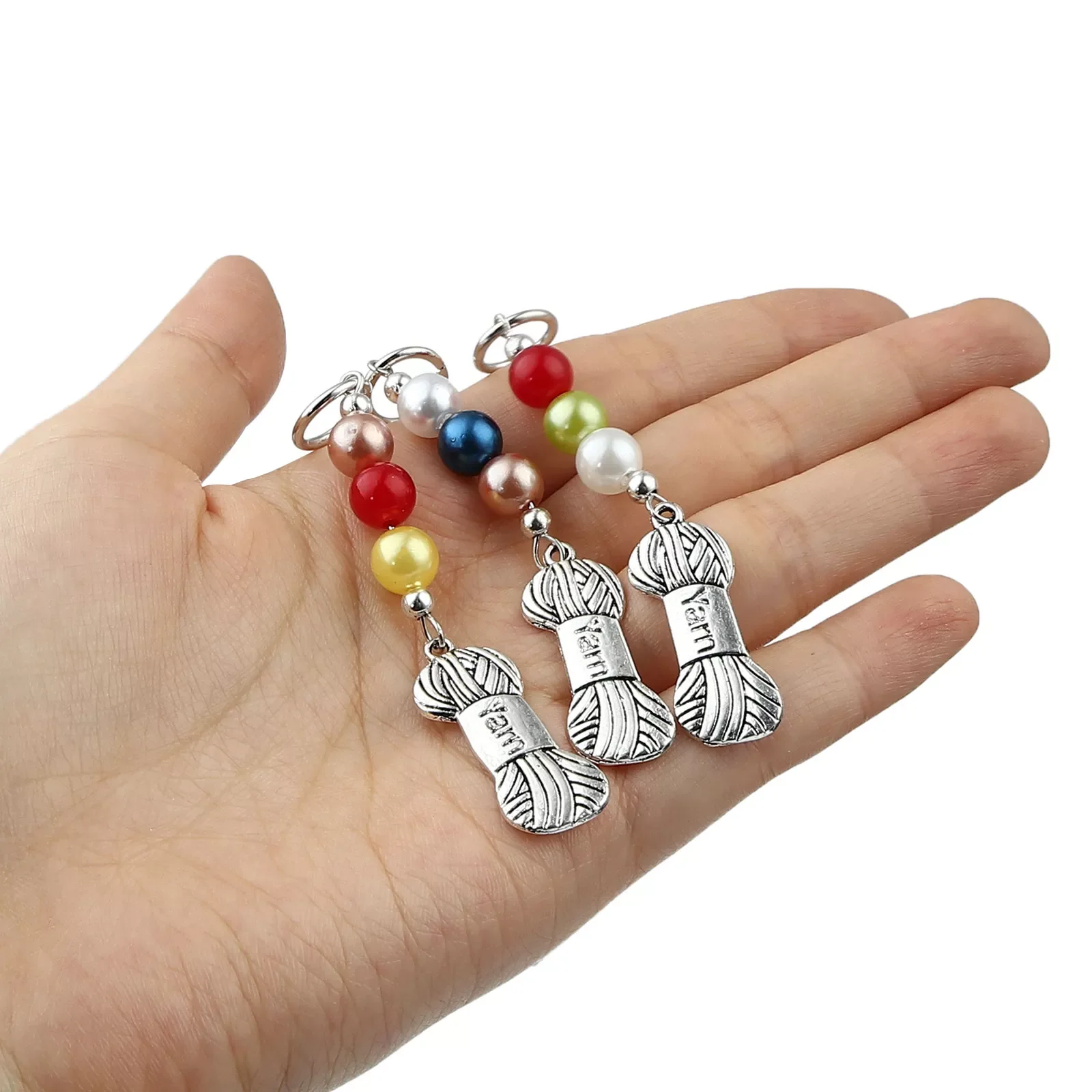 New 10PCs Sheep Yarn Pendants Knitting Stitch Marker Antique Silver Color At Random Color Crochet Locking Needle Clip Knitting T
New 10PCs Sheep Yarn Pendants Knitting Stitch Marker Antique Silver Color At Random Color Crochet Locking Needle Clip Knitting T