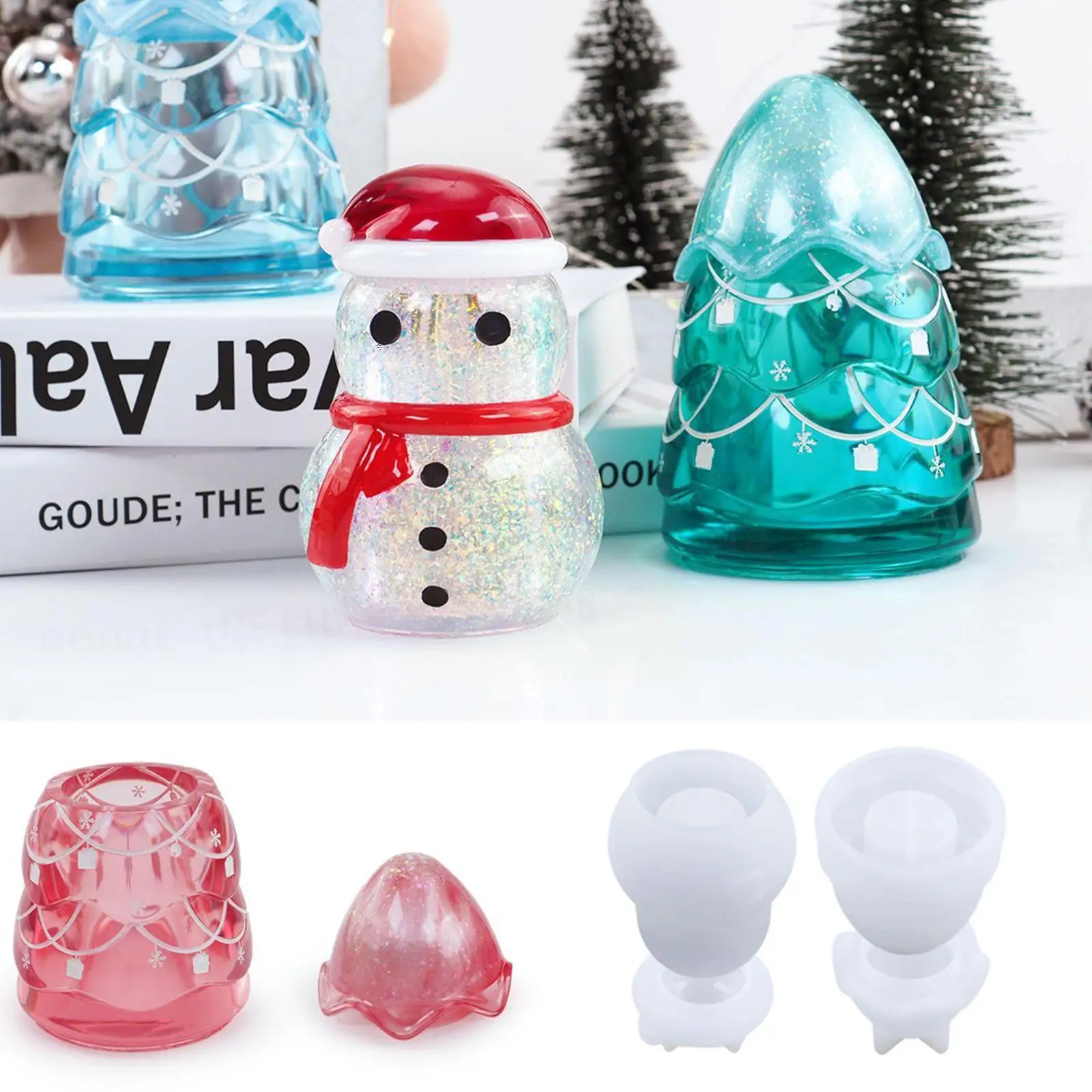 Silicone Mold Diy Crystal Epoxy Resin Cute Christmas Tree Snowman Jar Storage Box Mould Silicone Molds For Epoxy Resin E9a7
Silicone Mold Diy Crystal Epoxy Resin Cute Christmas Tree Snowman Jar Storage Box Mould Silicone Molds For Epoxy Resin E9a7