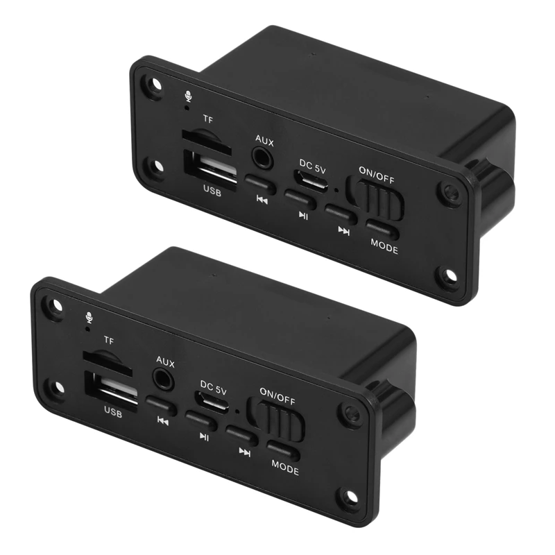 2X Bluetooth 5.0 MP3 Decoder Board Module 2X 3W Speaker Car FM Radio Module 5V Support Recording Call Handsfree Function
2X Bluetooth 5.0 MP3 Decoder Board Module 2X 3W Speaker Car FM Radio Module 5V Support Recording Call Handsfree Function
