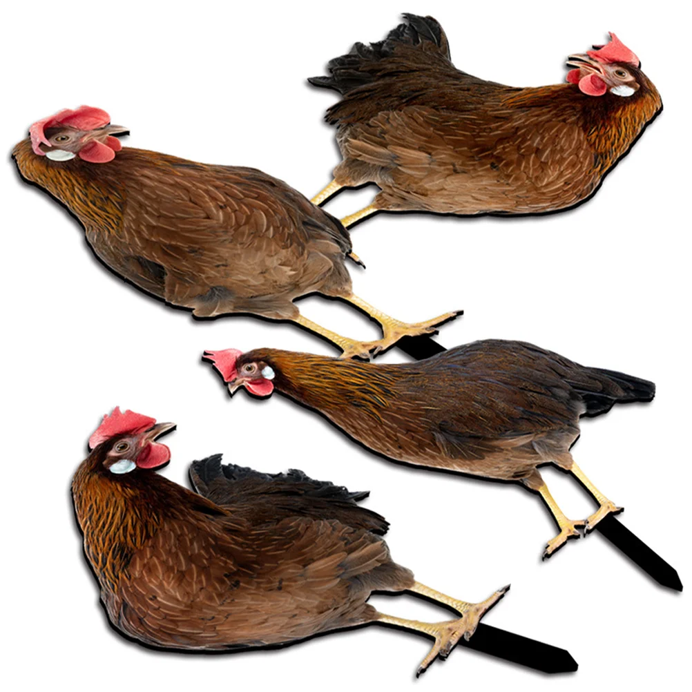 4 Pcs Accessories Decorative Chicken Stake Outdoor Decoration Statue Lawn Yard Ornament Acrylic
4 Pcs Accessories Decorative Chicken Stake Outdoor Decoration Statue Lawn Yard Ornament Acrylic