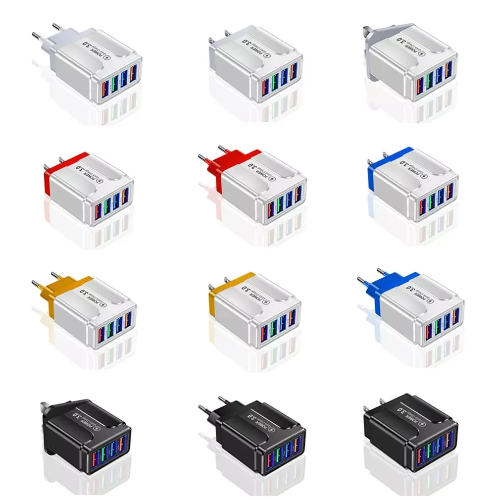 Free shipping 48W USB Charger 4 Ports Quick Charge 3.0 4.0 Universal Wall Mobile Phone Chargers Fast Charging For iPhone 12 X Ta
Free shipping 48W USB Charger 4 Ports Quick Charge 3.0 4.0 Universal Wall Mobile Phone Chargers Fast Charging For iPhone 12 X Ta