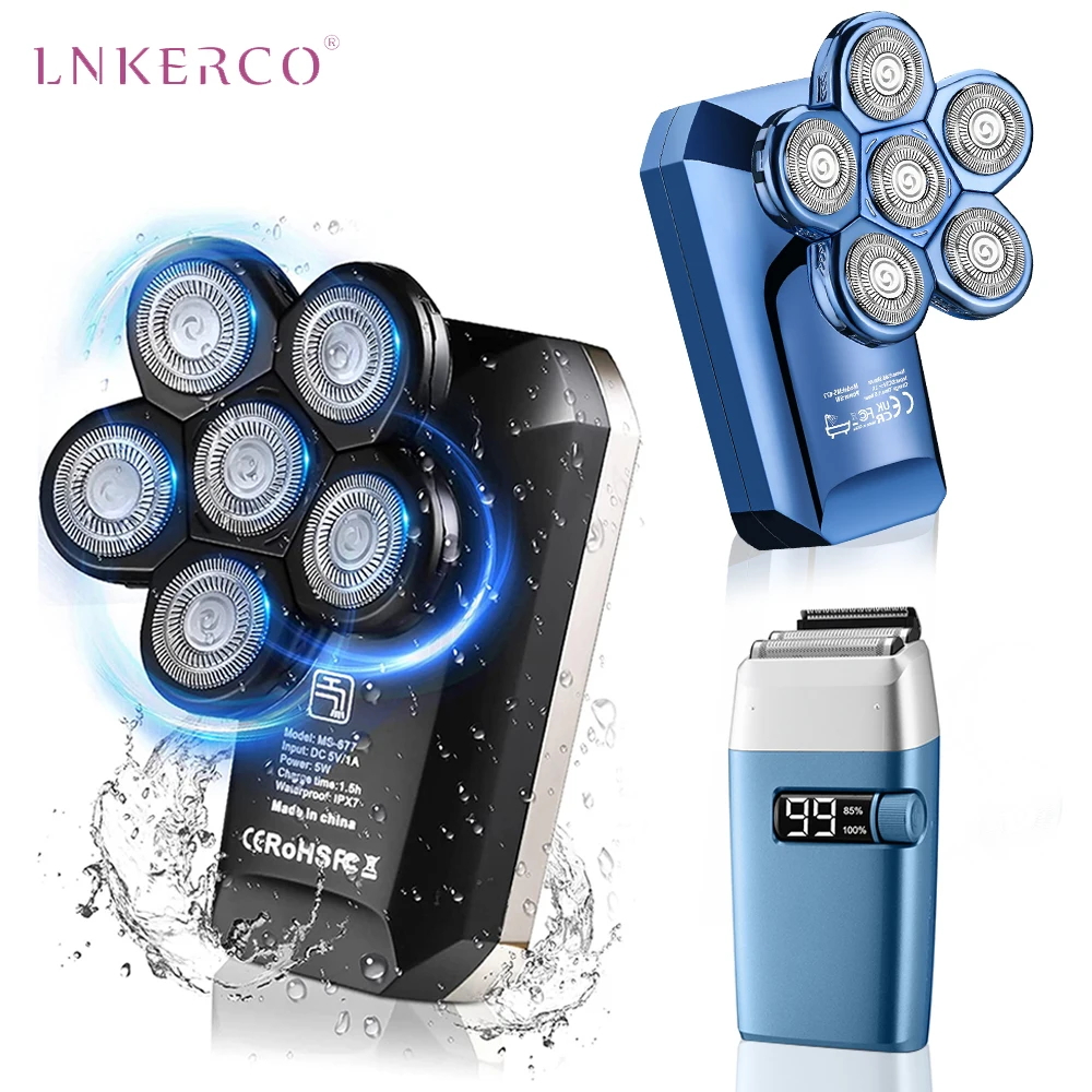 Lnkerco Upgrade 5 in 1 Shaver New 6D Electric Razor With Nose Hair Trimmer For Bald Men Grooming Kit For Beard Bald Head Cutter
Lnkerco Upgrade 5 in 1 Shaver New 6D Electric Razor With Nose Hair Trimmer For Bald Men Grooming Kit For Beard Bald Head Cutter