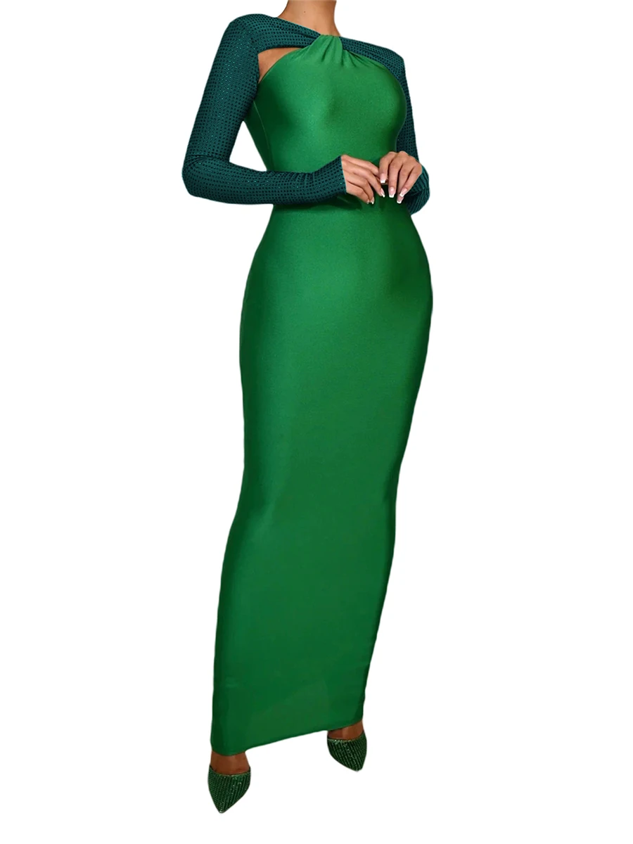 Women Long Bodycon Dress Long Sleeve Cutout Dress Fall Cocktail Party Club Wedding Guest Maxi Dress
Women Long Bodycon Dress Long Sleeve Cutout Dress Fall Cocktail Party Club Wedding Guest Maxi Dress