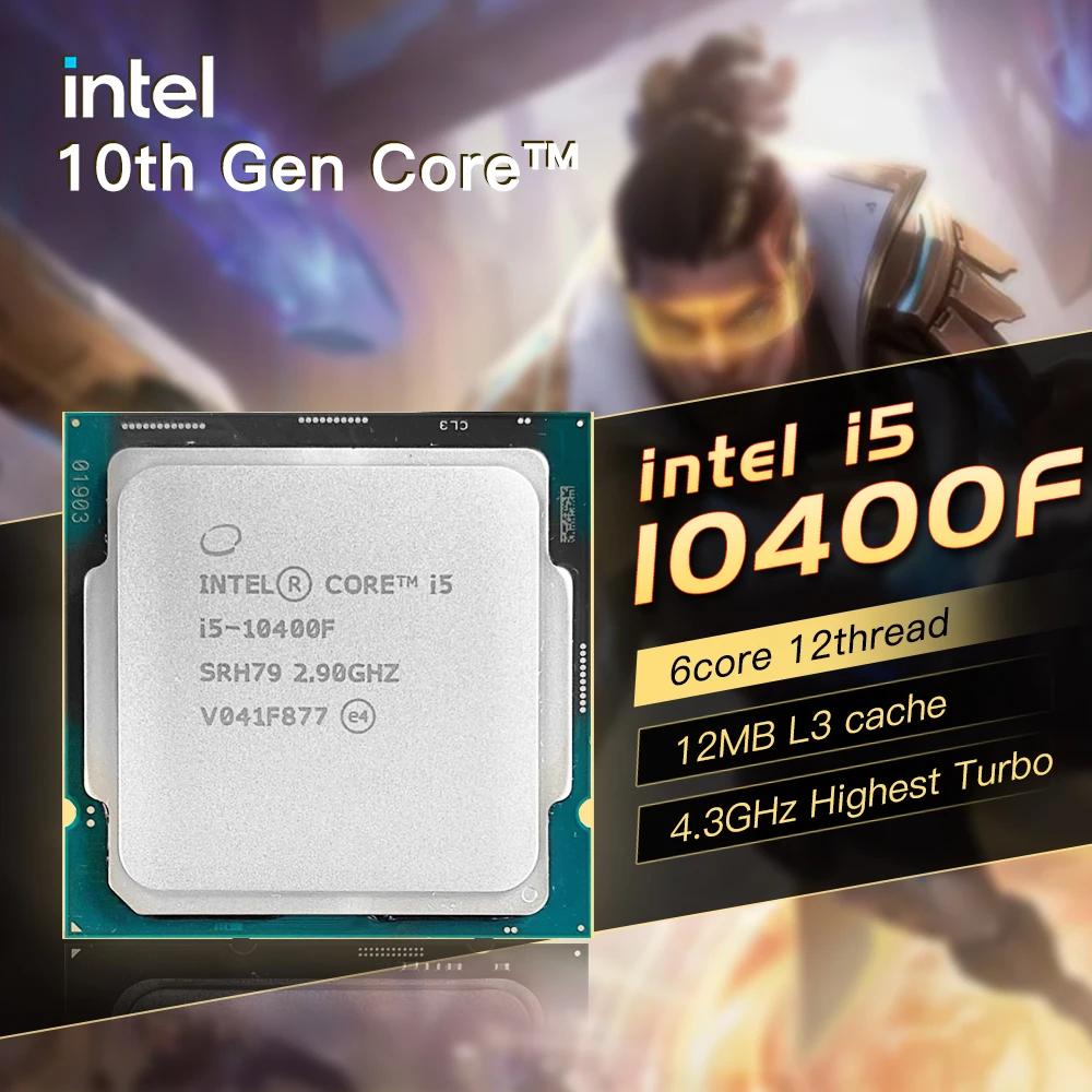 

Intel Core i5 10th Generation 10400F 6 Cores 12 Threads L3=12MB Computer Processor Process 4.3Ghz 60W 128G LGA 1200 New CPU