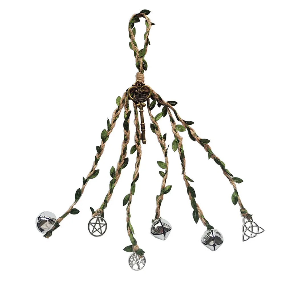 Witches Bells for Door Protection Celtic Door Bells for Porch, Garden, Window Decoration Green Leaves Tree of Life
Witches Bells for Door Protection Celtic Door Bells for Porch, Garden, Window Decoration Green Leaves Tree of Life