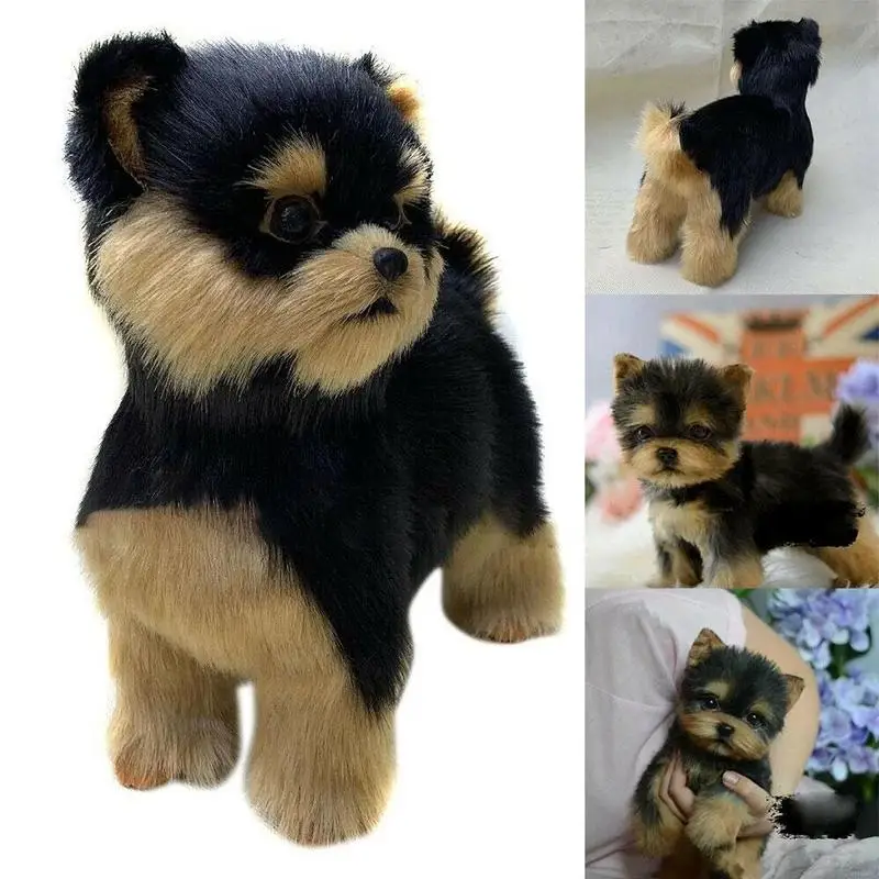 

Kawaii Yorkie Dog Puppy Stuffed Teddy Dog Plush Toy Cute Dolls Kids For Children Baby Pets Gifts Simulation Birthday Fluffy Kpop
