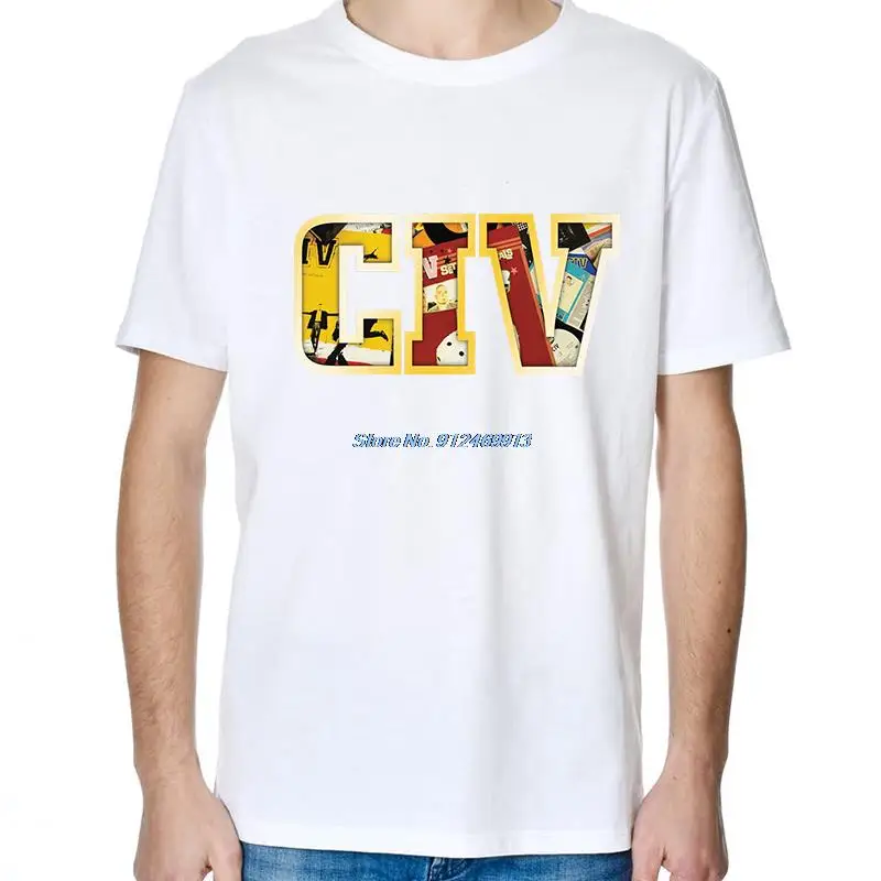 Футболка мужская с графическим логотипом Civ, короткий рукав, круглый вырез, уличная одежда в стиле Харадзюку
Футболка мужская с графическим логотипом Civ, короткий рукав, круглый вырез, уличная одежда в стиле Харадзюку