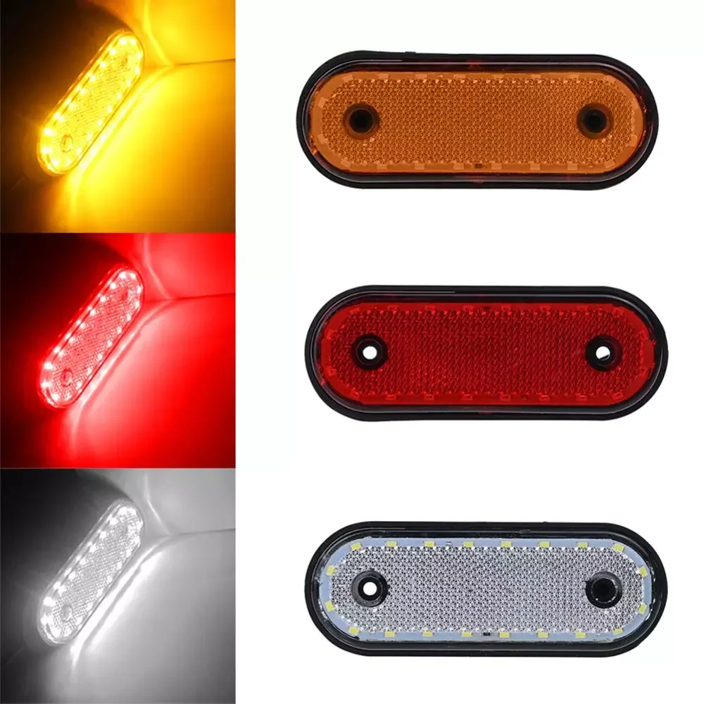 3 Colors New Brand Waterproof 24V 6 LED Red White Yellow Truck Trailer Pickup Side Marker Indicators Light Car Side Decor
3 Colors New Brand Waterproof 24V 6 LED Red White Yellow Truck Trailer Pickup Side Marker Indicators Light Car Side Decor