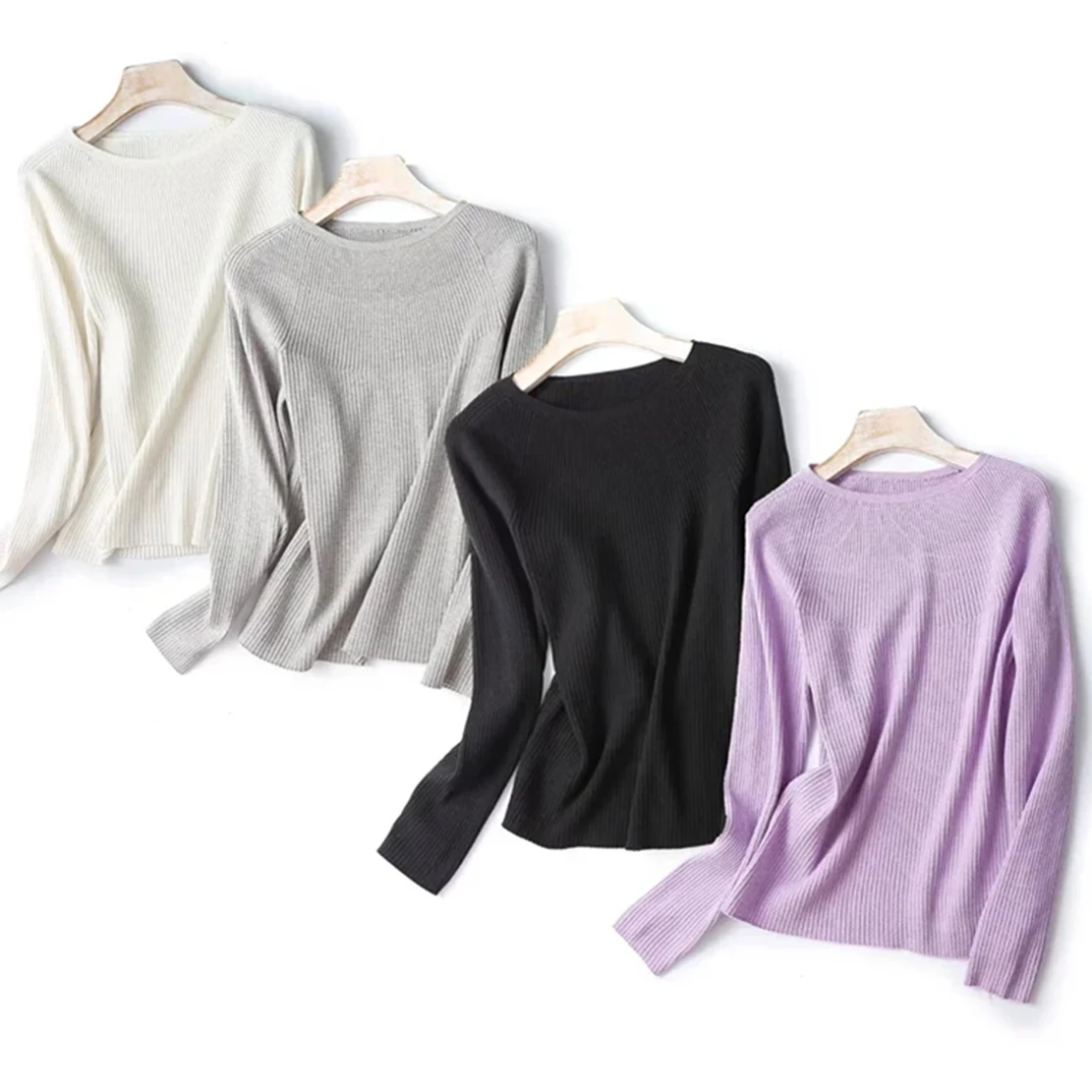 Withered 2022 England Style Office Lady Fashion Boat Collar Elegant Solid Rib Knitwear Casual Knitted Tops Sweaters Women
Withered 2022 England Style Office Lady Fashion Boat Collar Elegant Solid Rib Knitwear Casual Knitted Tops Sweaters Women