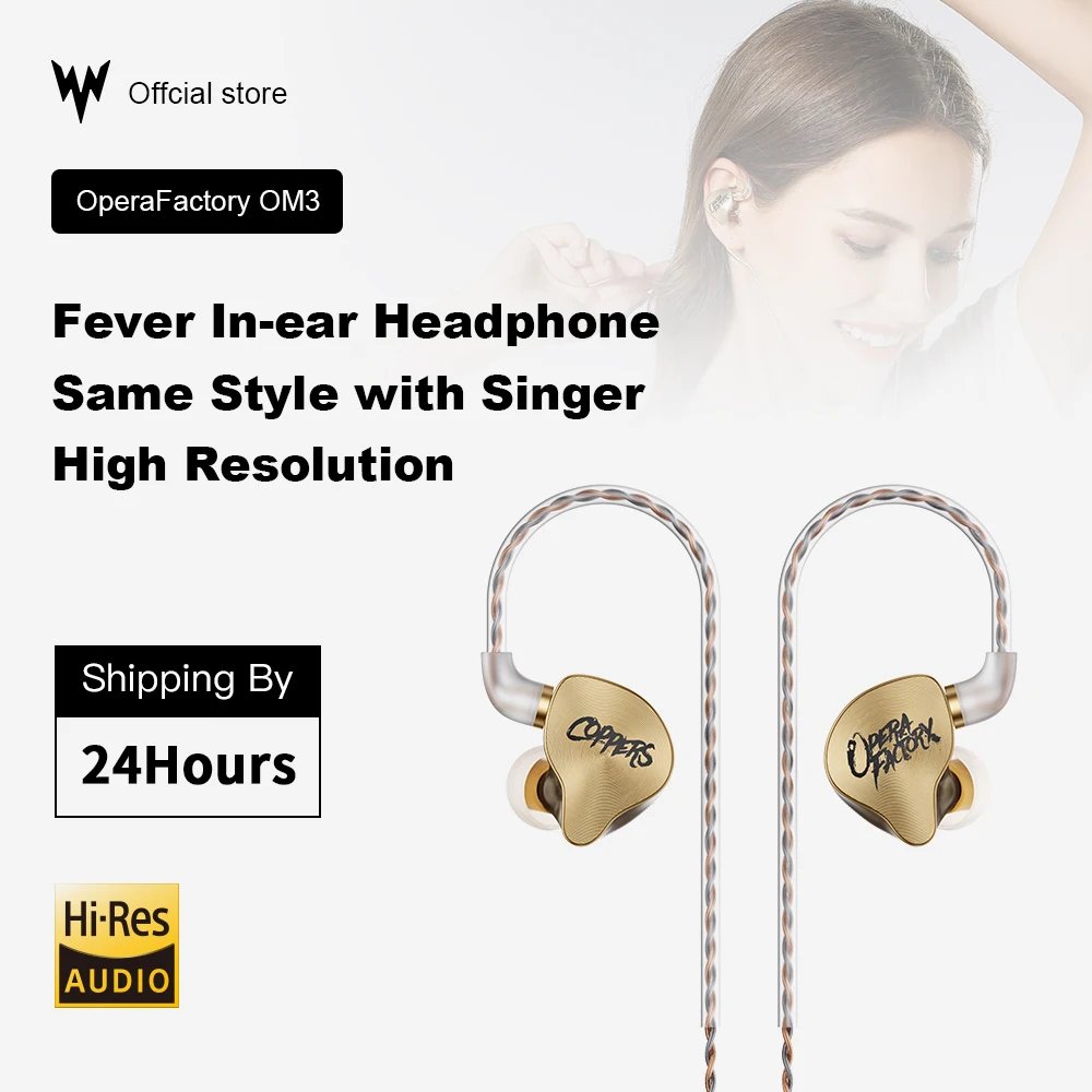 Whizzer OM3 HiFi 2Pin Detachable Earphones Bass Earphones In-ear Dynamic Earphones OM1 Upgrade Version with 3.5mm Earbuds Cable
Whizzer OM3 HiFi 2Pin Detachable Earphones Bass Earphones In-ear Dynamic Earphones OM1 Upgrade Version with 3.5mm Earbuds Cable