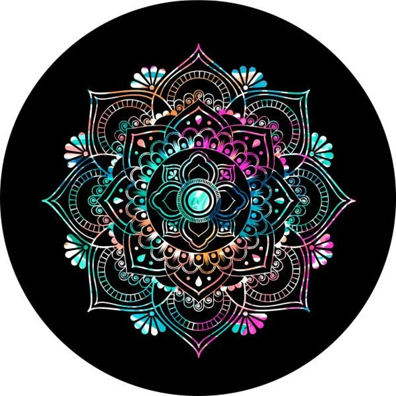 Colorful Mandala Spare Tire Cover for any Vehicle, Make, Model and Size - Jeep, RV, Travel Trailer, Camper and MORE
Colorful Mandala Spare Tire Cover for any Vehicle, Make, Model and Size - Jeep, RV, Travel Trailer, Camper and MORE