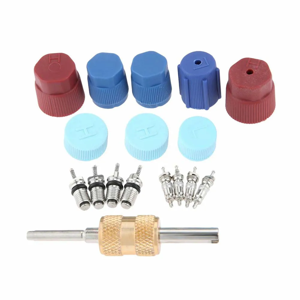 6Pcs Car AC Cap A/C System Cap & Valve Cores Santech Seal Kit Air Conditioning Universal For R12 R22 System For R134A System
6Pcs Car AC Cap A/C System Cap & Valve Cores Santech Seal Kit Air Conditioning Universal For R12 R22 System For R134A System