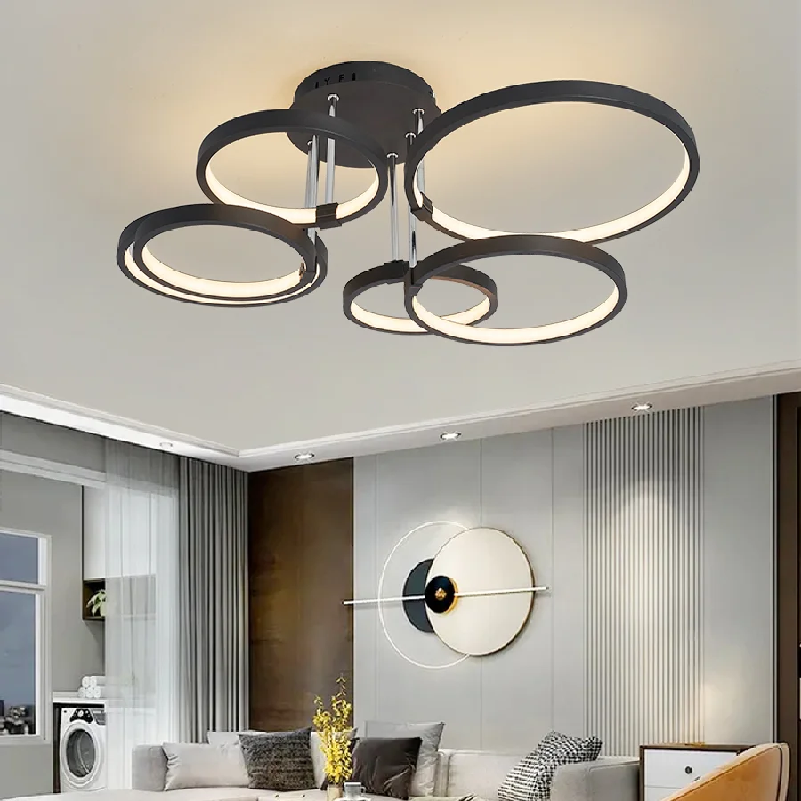 Creative Black with Gold Modern led chandelier for living room bedroom study room dimmable ceiling chandelier AC90-260V
Creative Black with Gold Modern led chandelier for living room bedroom study room dimmable ceiling chandelier AC90-260V