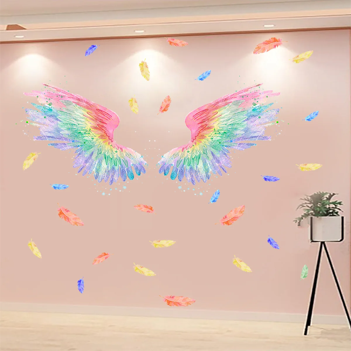 Originality New Style Angel Wings Feather Wall Stickers Self-adhesive PVC Creative Minimalist Home Decor for Living Room Bedroom
Originality New Style Angel Wings Feather Wall Stickers Self-adhesive PVC Creative Minimalist Home Decor for Living Room Bedroom