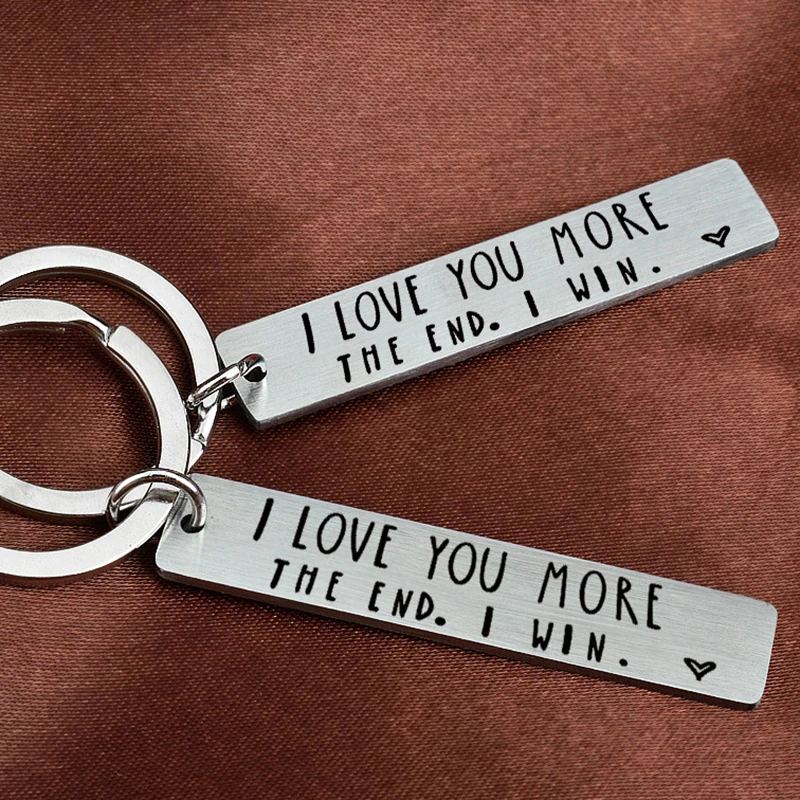 Keychain Charm I Love You More The End I Win Funny Birthday Keychain A Personalised Gift for Him/Her Ornaments BJStore
Keychain Charm I Love You More The End I Win Funny Birthday Keychain A Personalised Gift for Him/Her Ornaments BJStore