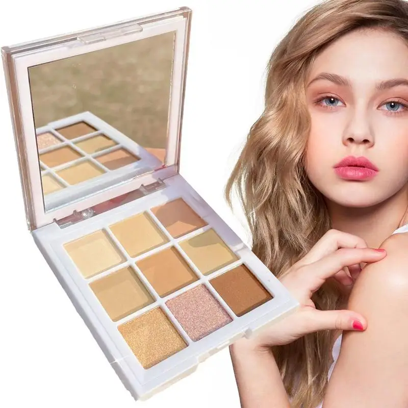 

Eyeshadow Palette Neutral 9 Colors Highly Pigmented Beauty Makeup Kit Blendable Bright Makeup Palette Pigment Eye Shadow