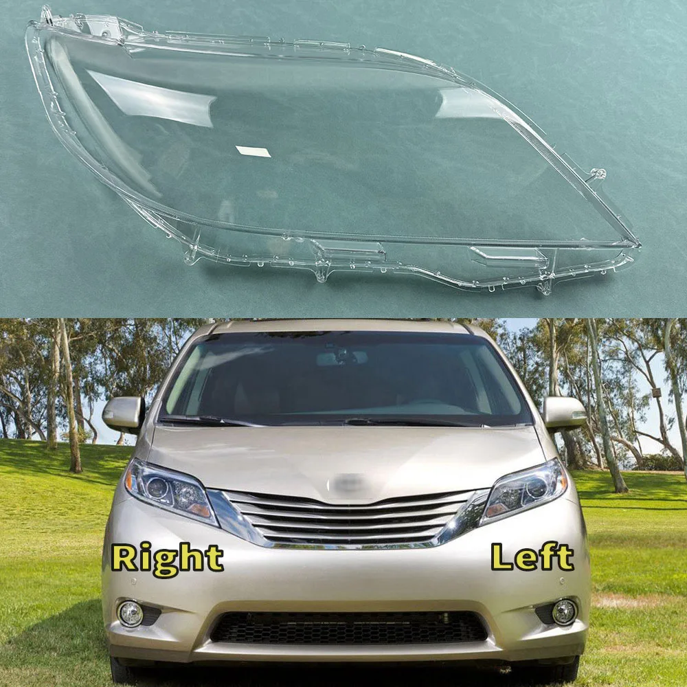 Для Toyota Sienna 2016 2017 2018 высокие автомобильные фары колпачки для фар прозрачный