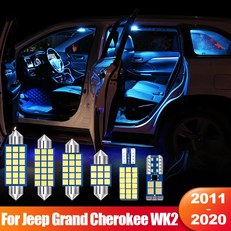 For Jeep Grand Cherokee WK2 2011 - 2013 2014 2015 2016 2017 2018 2019 2020 6pcs Car LED Interior Lights Trunk Light Accessories
For Jeep Grand Cherokee WK2 2011 - 2013 2014 2015 2016 2017 2018 2019 2020 6pcs Car LED Interior Lights Trunk Light Accessories