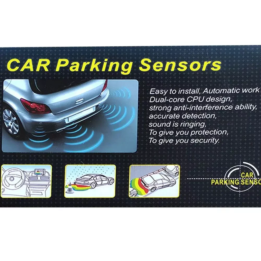 12V Car Parking Sensor Kit Reverse Backup Radar Sound Alert Indicator Probe System 4 Probe Beep Sensor Car Detector
12V Car Parking Sensor Kit Reverse Backup Radar Sound Alert Indicator Probe System 4 Probe Beep Sensor Car Detector
