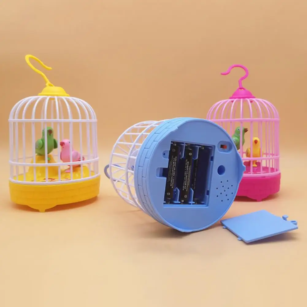 Lovely Plastic Simulation Bird Cage Battery-operated Electric Voice Control Birds Cage Toy Vivid Appearance
Lovely Plastic Simulation Bird Cage Battery-operated Electric Voice Control Birds Cage Toy Vivid Appearance