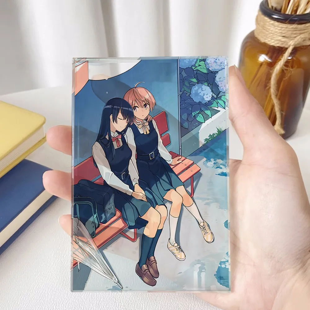 

Anime Bloom Into You Koito Yuu Nanami Touko 12cm Cosplay Acrylic Figure Transparent Desk Figure 4684 Kids Collection Toy