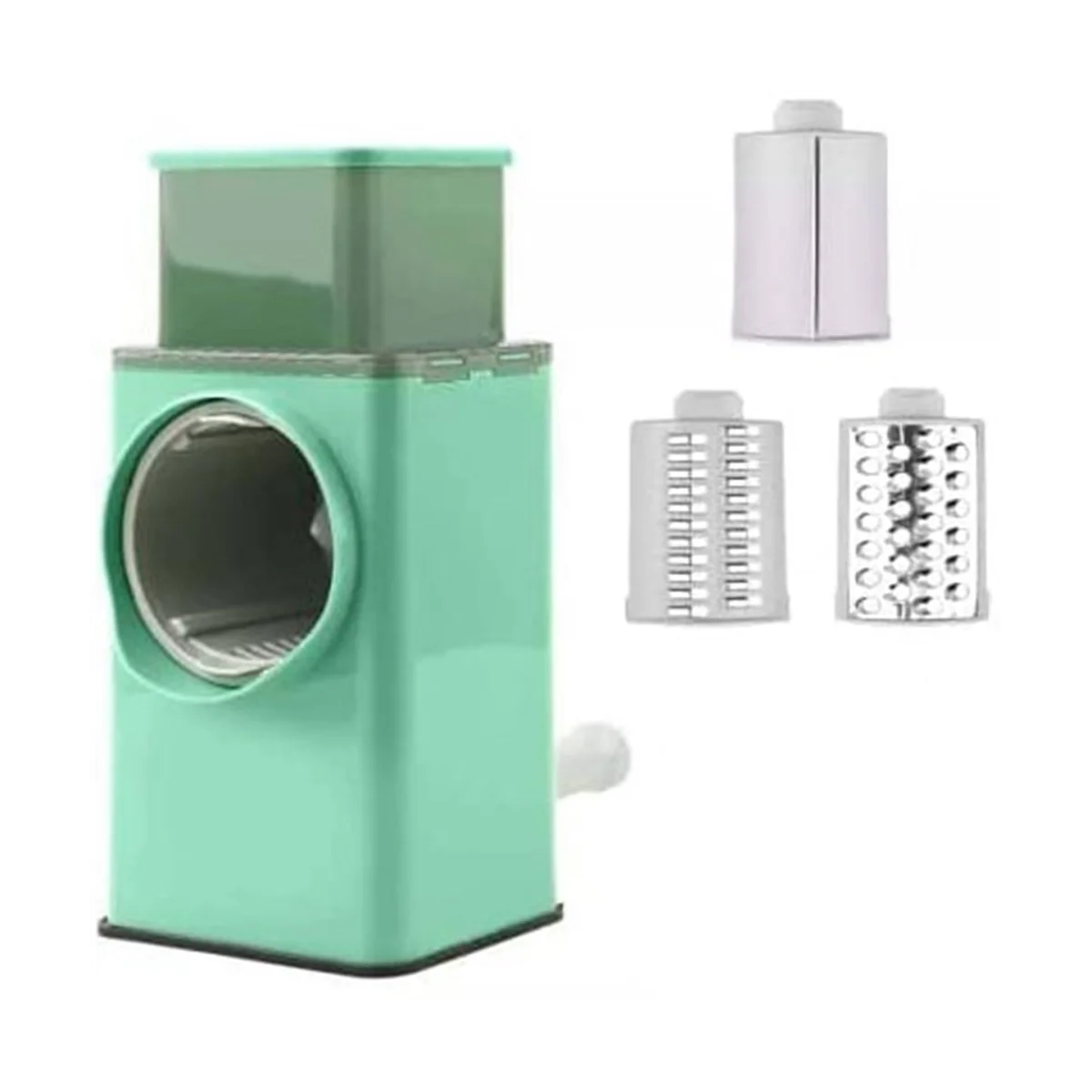 Grater Multi Function Vegetable Cutter Upgraded Cheese Grater Shredder with 3 Interchangeable Blades
Grater Multi Function Vegetable Cutter Upgraded Cheese Grater Shredder with 3 Interchangeable Blades