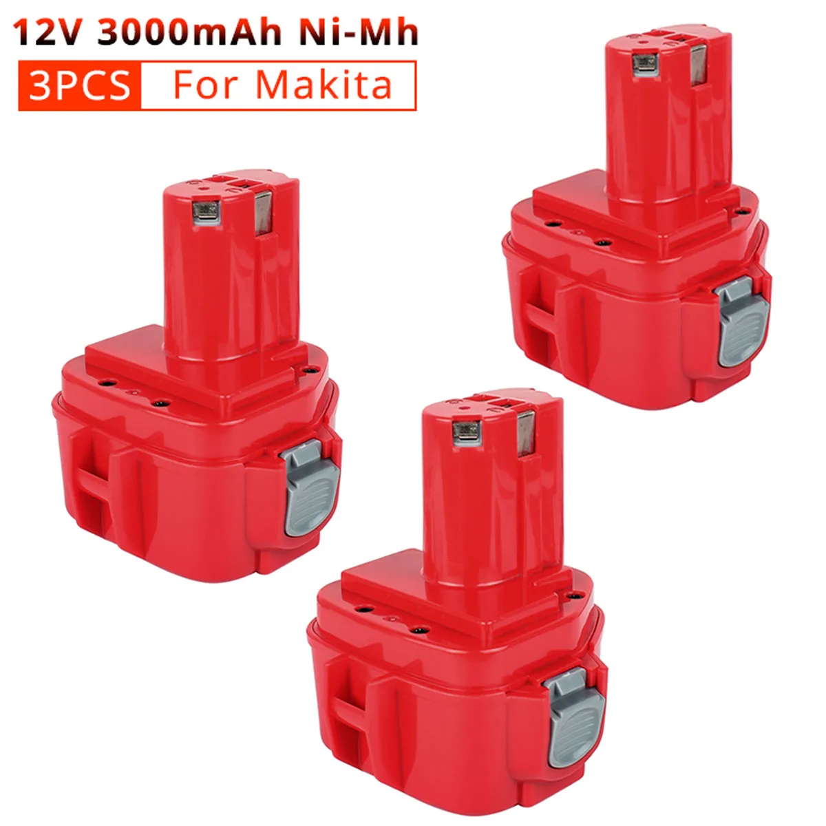 3 Pack 12V PA12 4000mAh NI-MH Battery for Makita 12V PA12 1220 1222 192598-2 1233S 1233SB 1235 1233S 6270D 6271D 6227D
3 Pack 12V PA12 4000mAh NI-MH Battery for Makita 12V PA12 1220 1222 192598-2 1233S 1233SB 1235 1233S 6270D 6271D 6227D