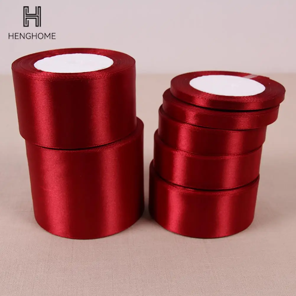 25 Yards/ Roll Wind Red Burgundy Silk Satin Ribbons Christmas Wedding Party Decoration Handmade Gift Wrapping Wine Red Ribbons
25 Yards/ Roll Wind Red Burgundy Silk Satin Ribbons Christmas Wedding Party Decoration Handmade Gift Wrapping Wine Red Ribbons