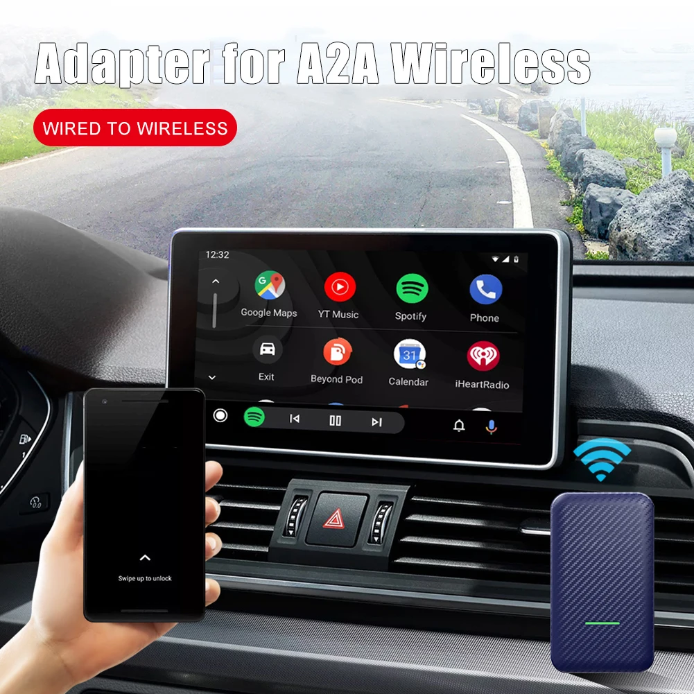 CPC200-A2A Carlinkit Wired to Wireless Adapter for Android Auto Plug and Play Wireless Dongle for Android Auto Multimedia Player
CPC200-A2A Carlinkit Wired to Wireless Adapter for Android Auto Plug and Play Wireless Dongle for Android Auto Multimedia Player