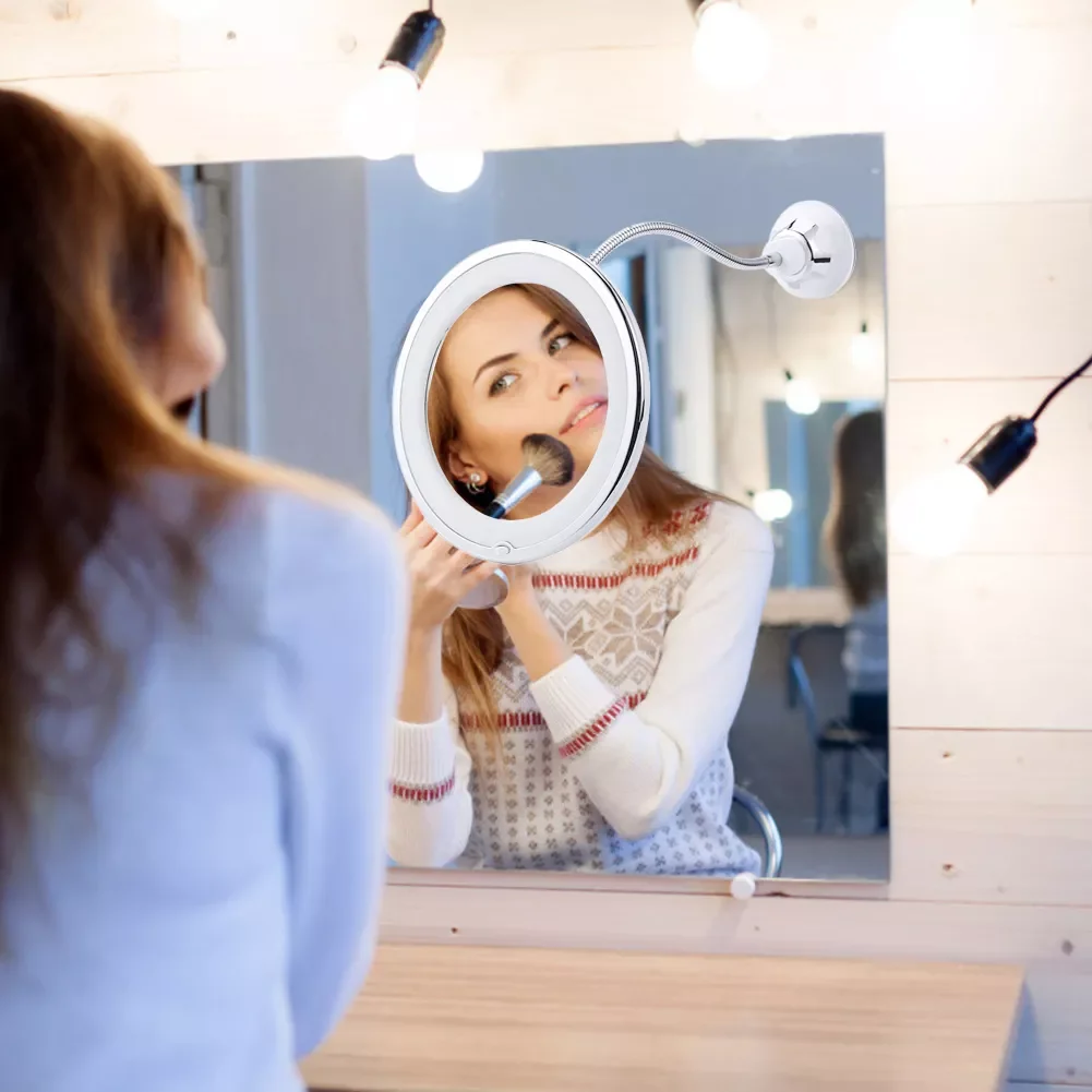 NEW2022 Flexible Magnifying Makeup Mirror with LED light, Desktop CountertopMakeup & Skin care Vanity Mirror Works with Batt
NEW2022 Flexible Magnifying Makeup Mirror with LED light, Desktop CountertopMakeup & Skin care Vanity Mirror Works with Batt
