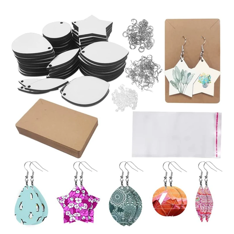 Kili Sublimation Blank Earrings, Various Patterns Heat Transfer Earrings Pendant with EarHook Earplugs for Jewelry DIY Making
Kili Sublimation Blank Earrings, Various Patterns Heat Transfer Earrings Pendant with EarHook Earplugs for Jewelry DIY Making