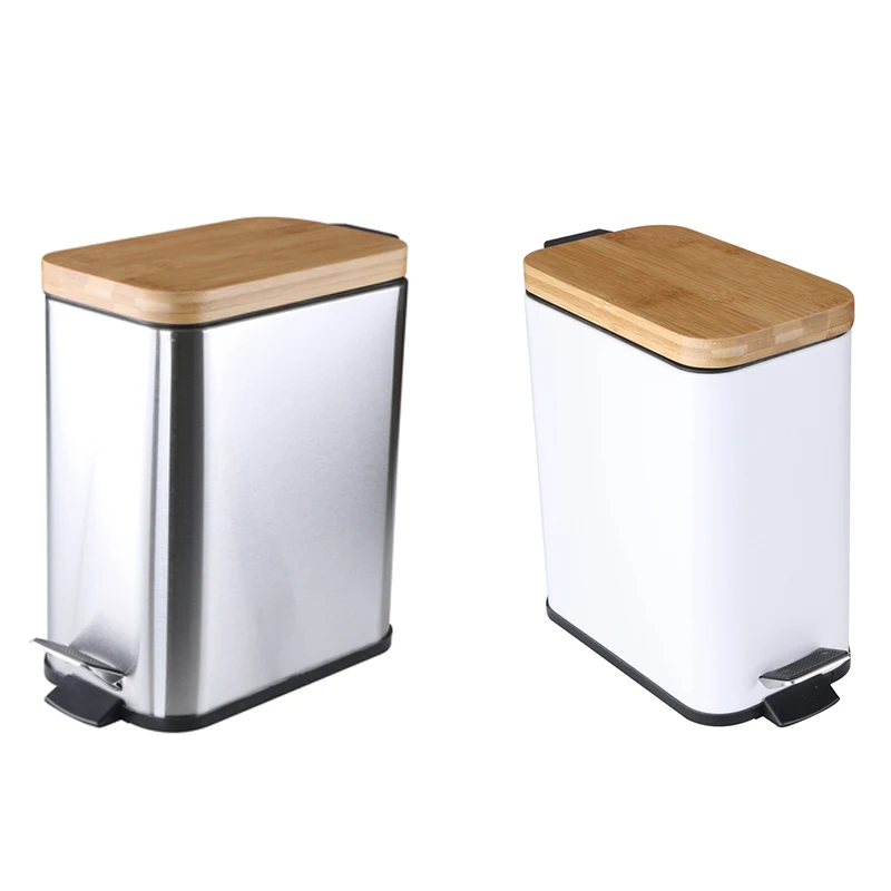 Metal Trash Can with Bamboo Lid Flip Compost Garbage Bin Rubbish Zero Waste Container Kitchen Storage Bucket
Metal Trash Can with Bamboo Lid Flip Compost Garbage Bin Rubbish Zero Waste Container Kitchen Storage Bucket